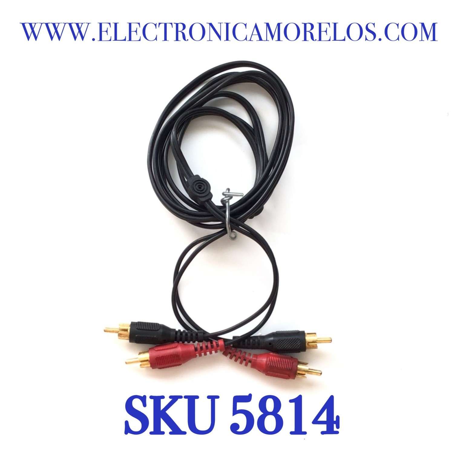 CABLES DE 2 RCA AUDIO ( NEGRO Y ROJO ) MACHO A MACHO / COMPATIBLE CON DIFERENTES DISPOSITIVOS, MARCAS Y MODELOS